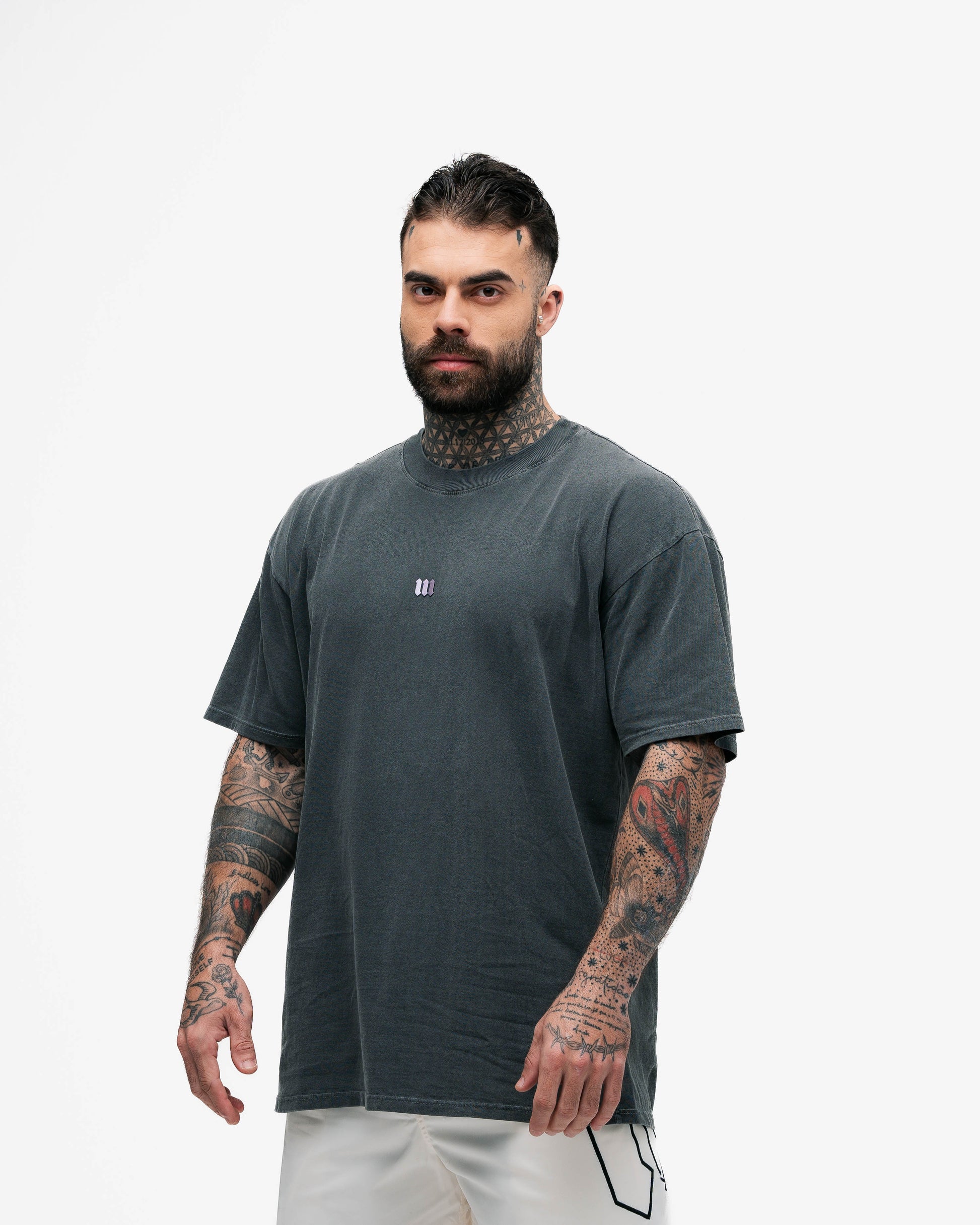 Camiseta Oversized Estonada Mith Nation Preto