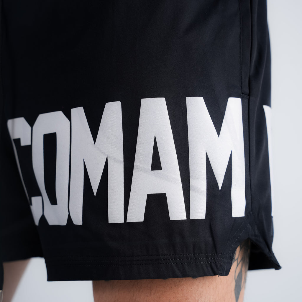 Shorts Curto Tactel Comam Frutas Write Preto