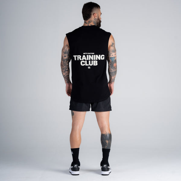 Regata Drop Shoulder Slevelles Mith Nation Training Club Preto