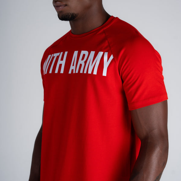 Camiseta Raglan Mith Nation Vermelha