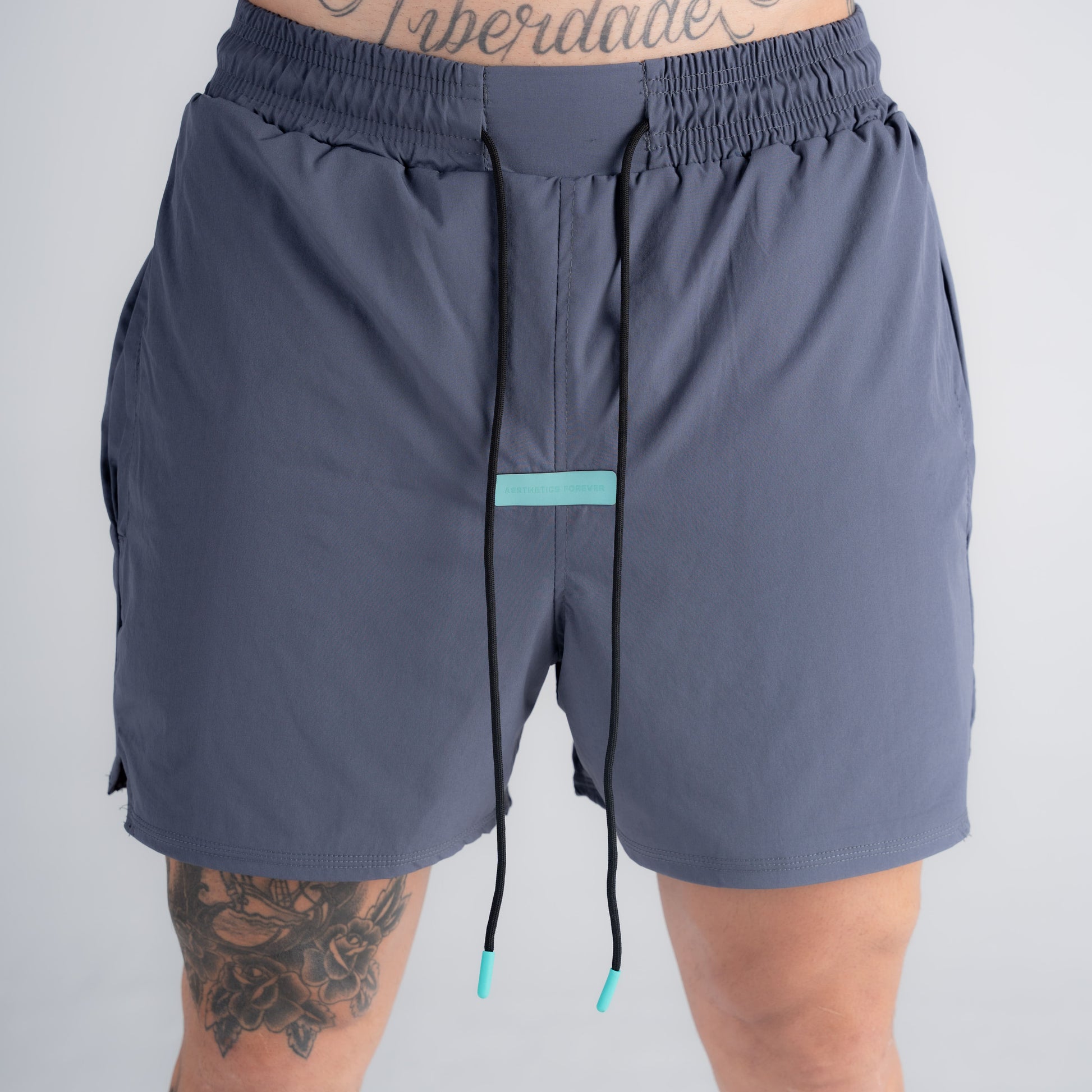 Shorts de Tactel Mith Aesthetics Cinza