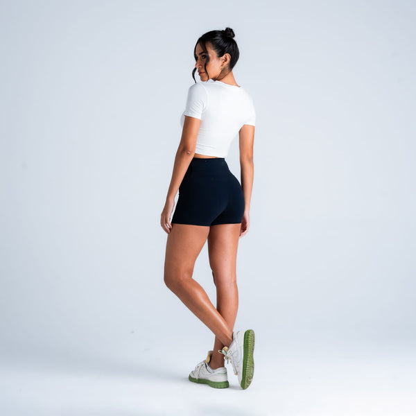 Cropped Básico Comam Frutas Logo Off White