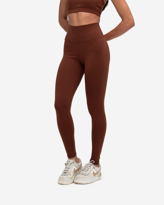 Legging Feminino Cós Alto Training Club Marrom