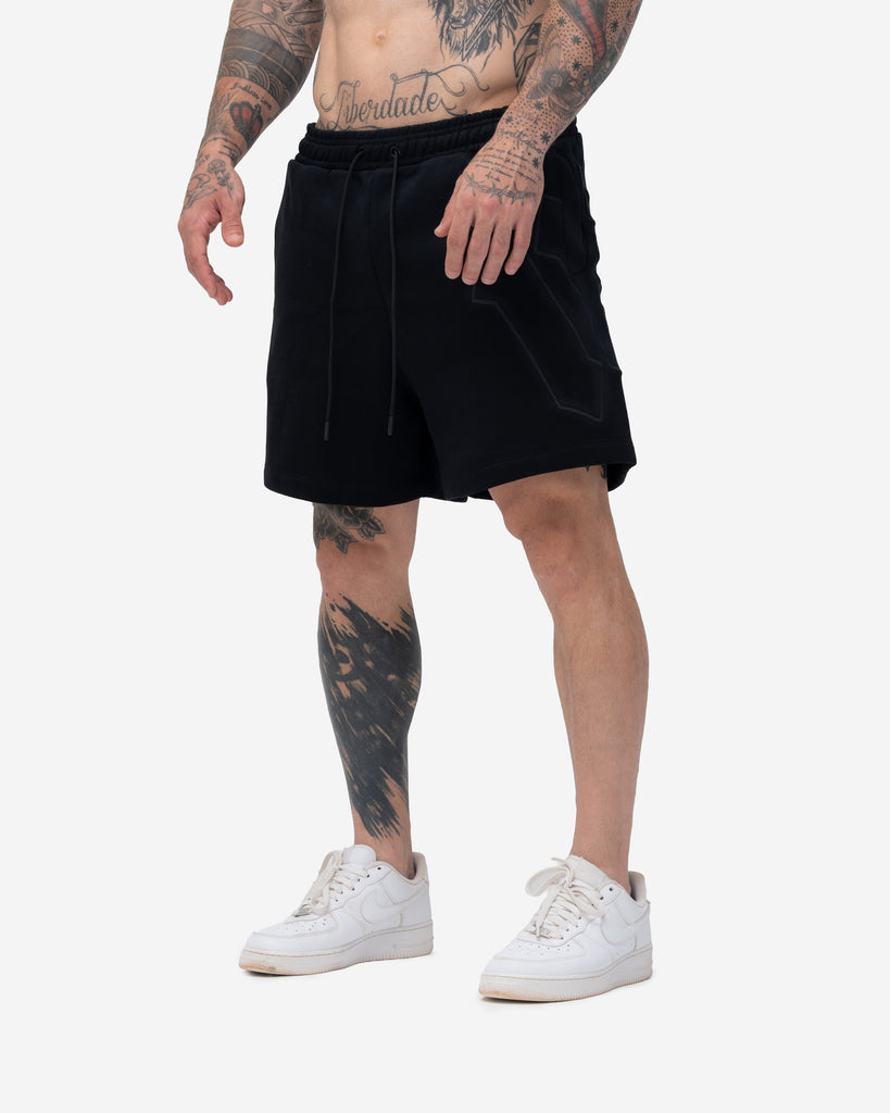 Shorts de Moletom Mith Nation Embroidery Preto