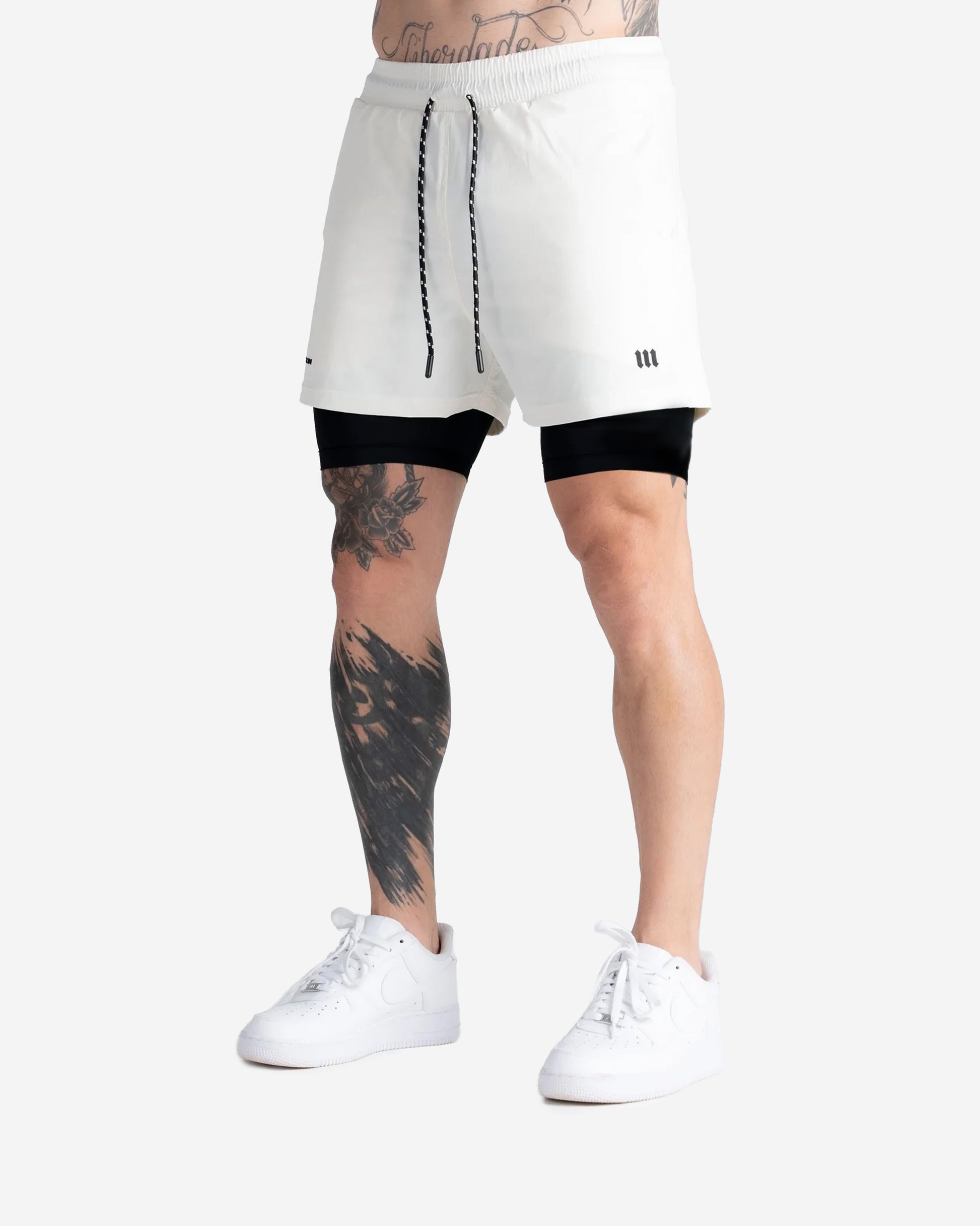 Shorts Tactel Com Compressão Mith Nation Off White