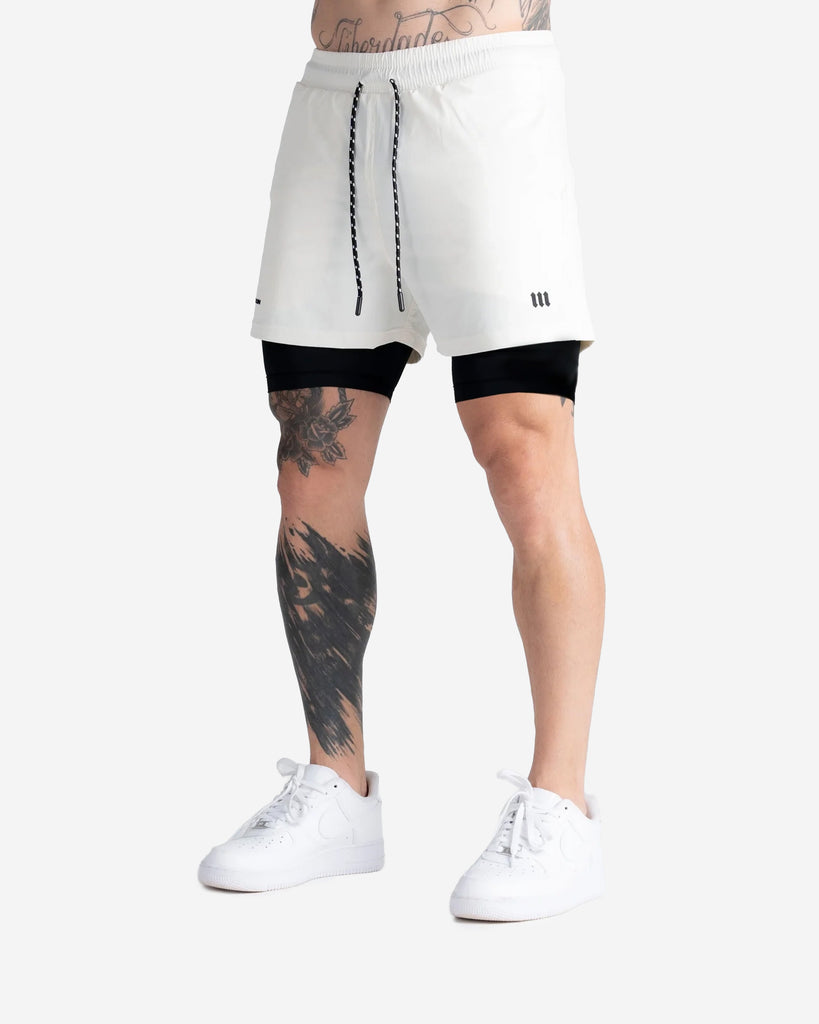 Shorts Tactel Com Compressão Mith Nation Off White