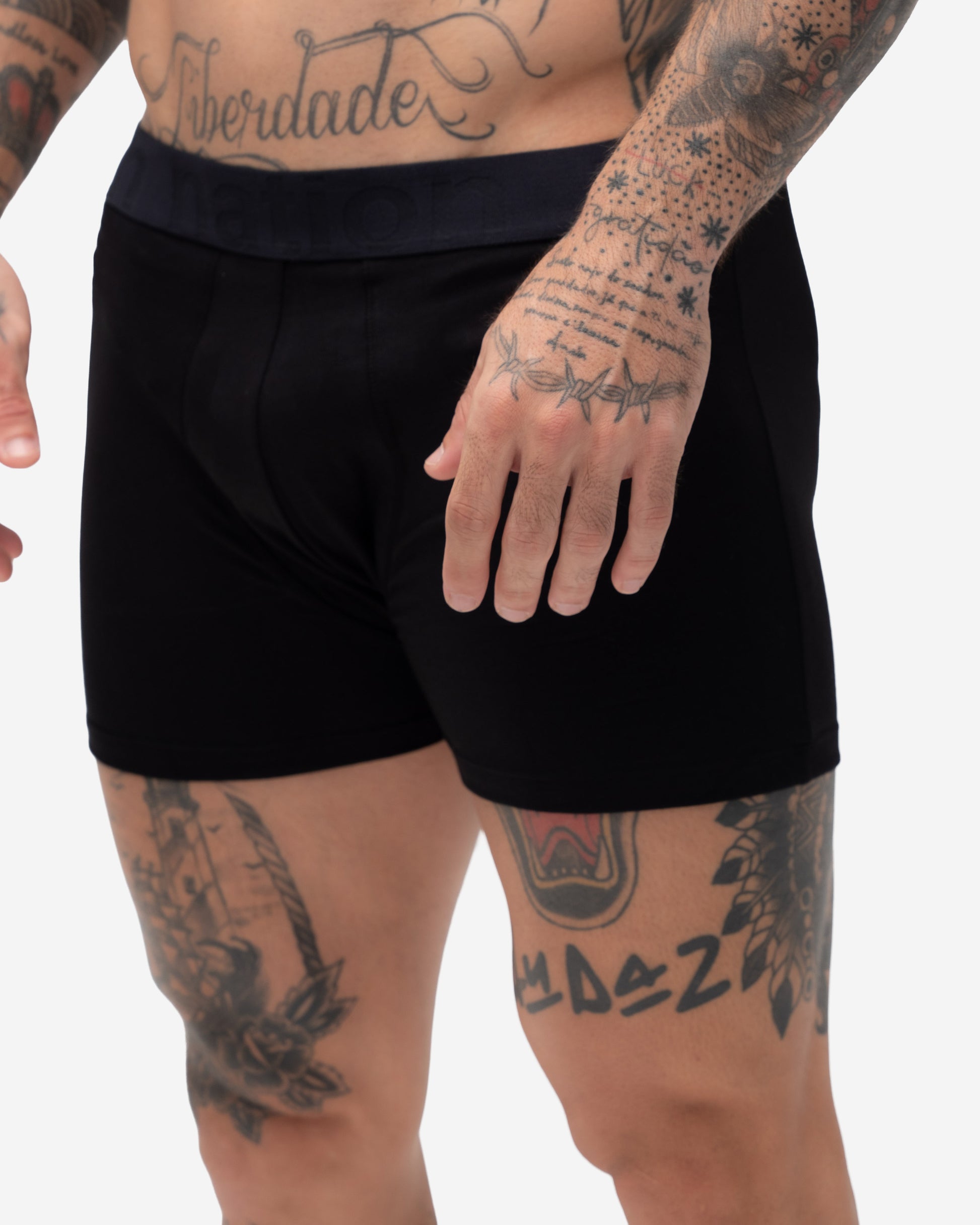 Cueca Cotton Mith Nation Preto