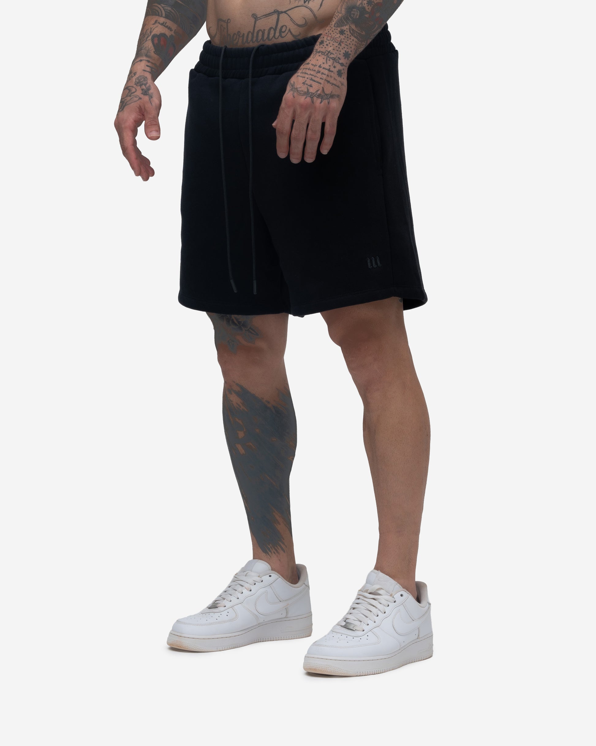 Bermuda de Moletom Mith Nation Logo Preto