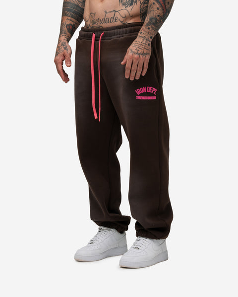 Calça De Moletom Estonada Iron Dept. Marrom