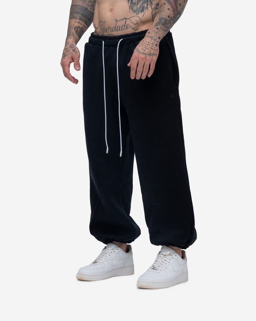 Calça de Moletom Oversized Mith Nation Logo Preto