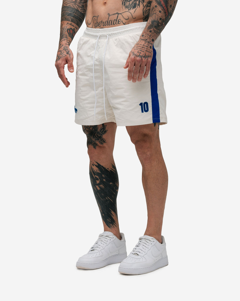 Shorts Curto de Tactel Mith Comam Frutas BR Off White