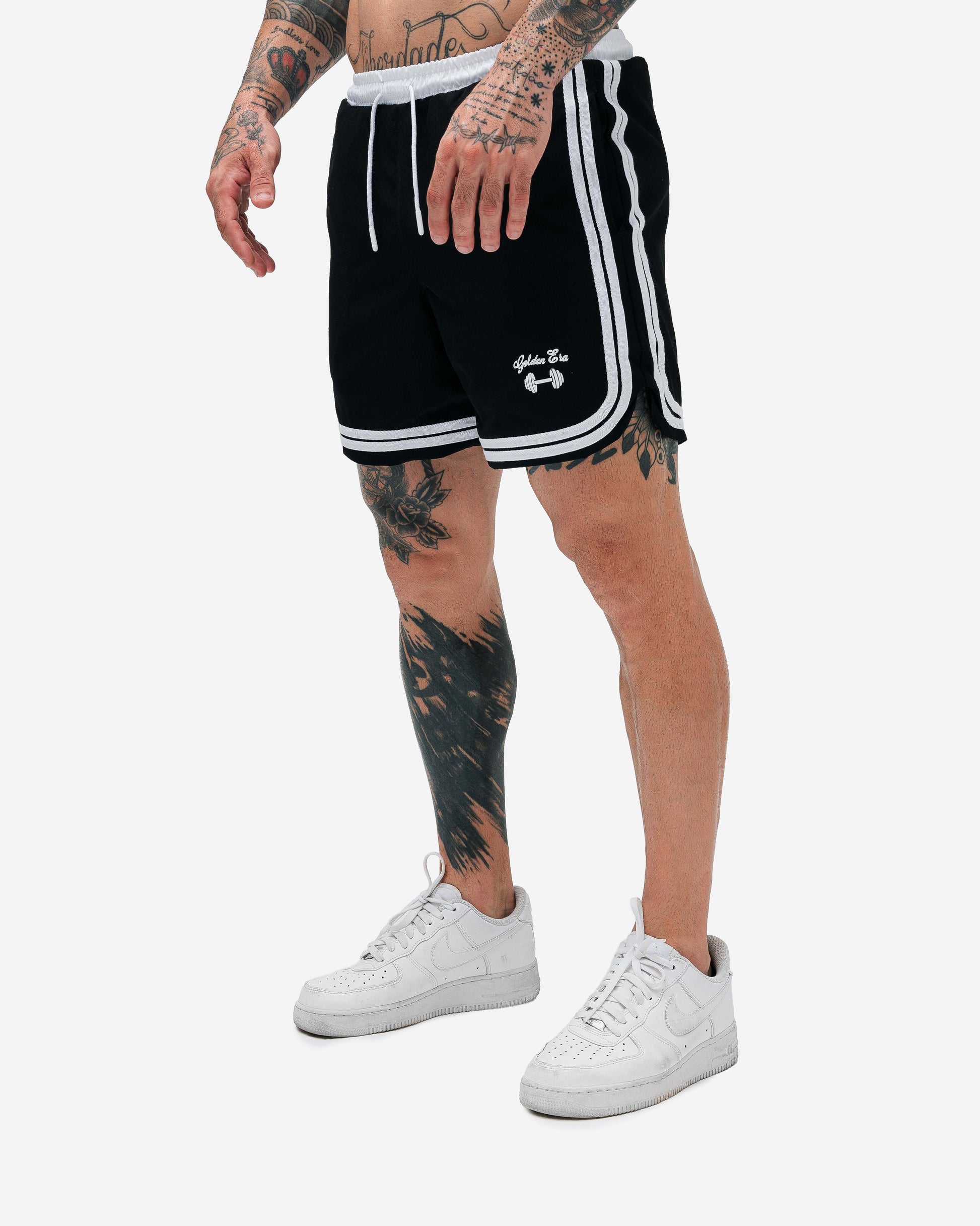 Shorts Curto de Tactel Preto Golden Era