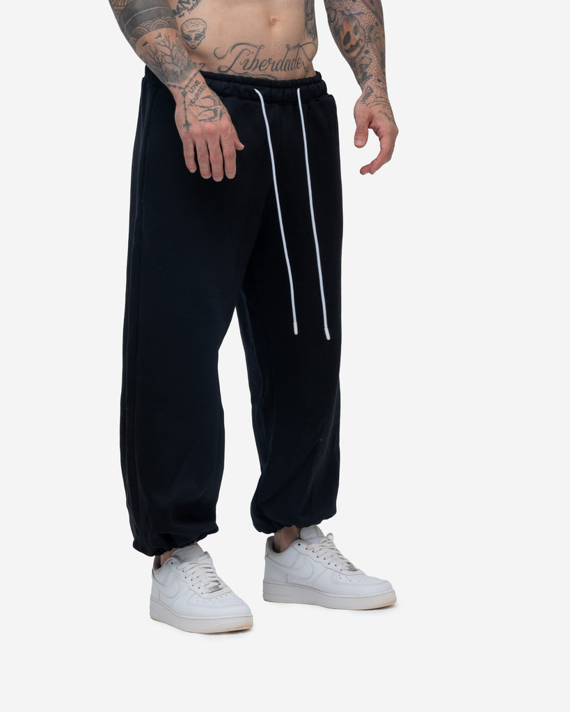 Calça de Moletom Oversized Mith Nation Logo Preto