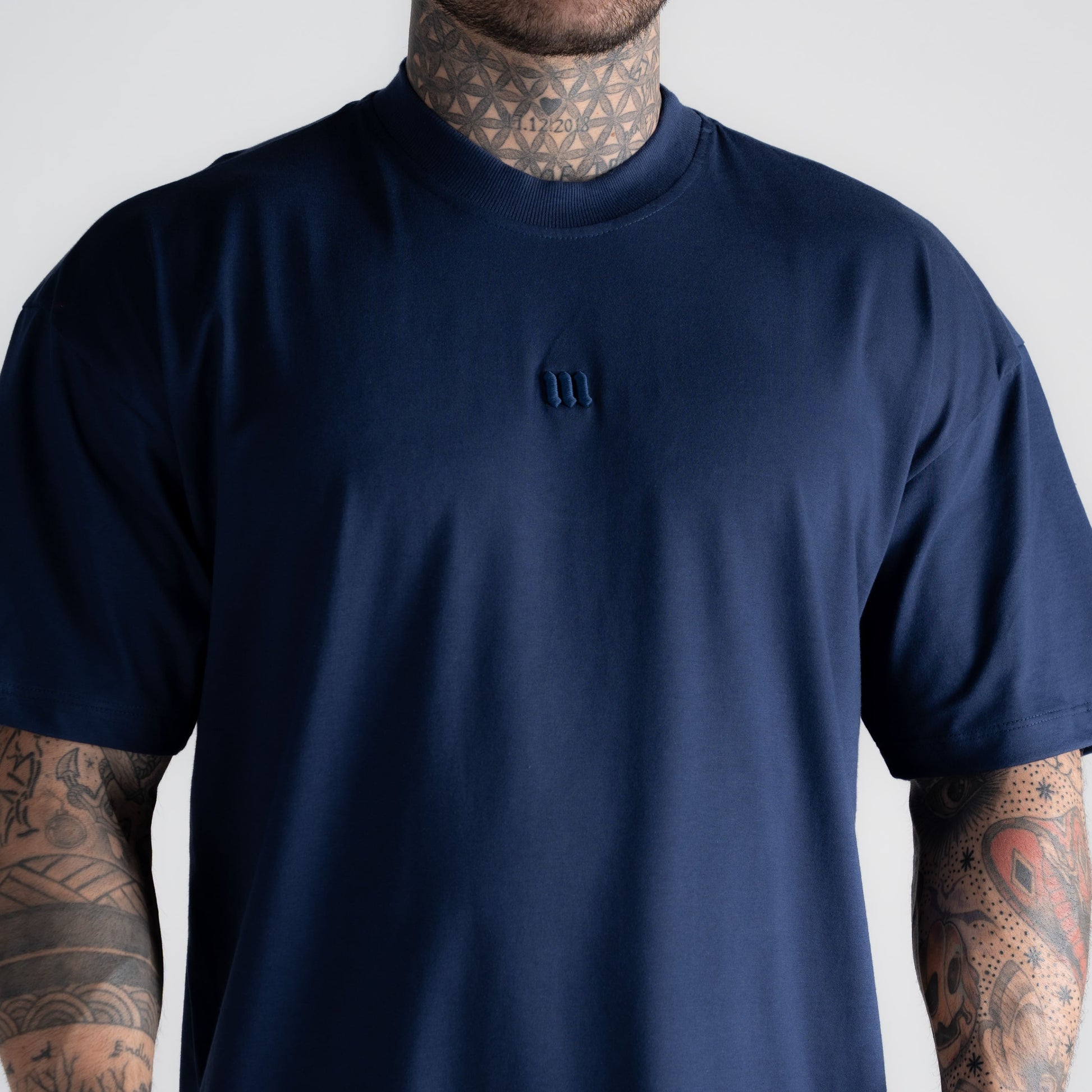 Camiseta Oversized Mith Nation Adornment Marinho
