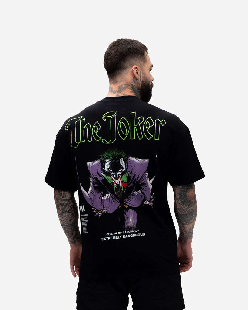 Camiseta <strong>Oversized Treino</strong> Mith X Joker Dangerous Preto