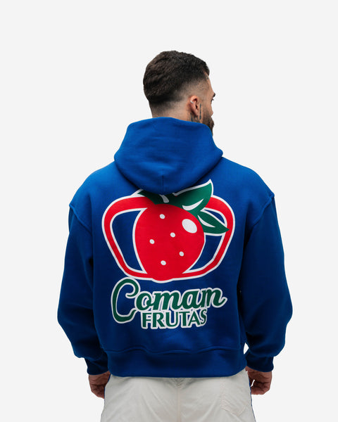 Blusa Moletom Box Comam Frutas Azul
