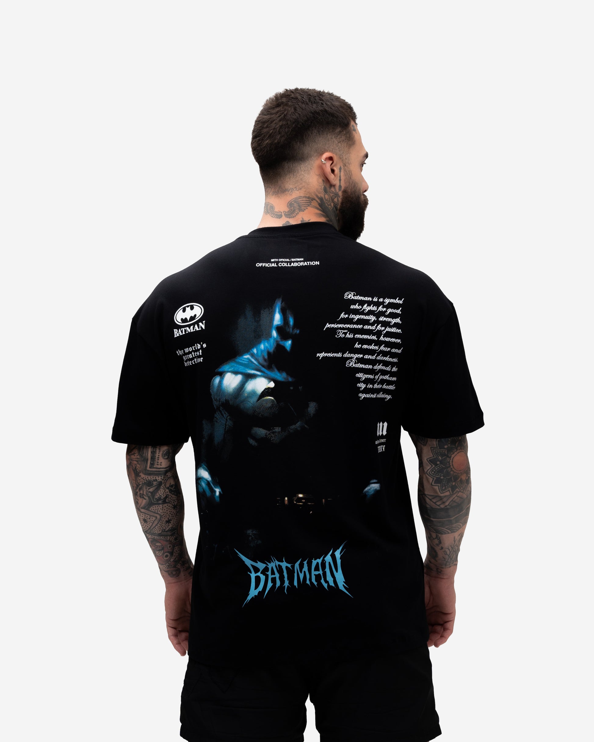Camiseta <strong>Oversized Treino </strong>Mith X Batman Aesthetic Forever Preto