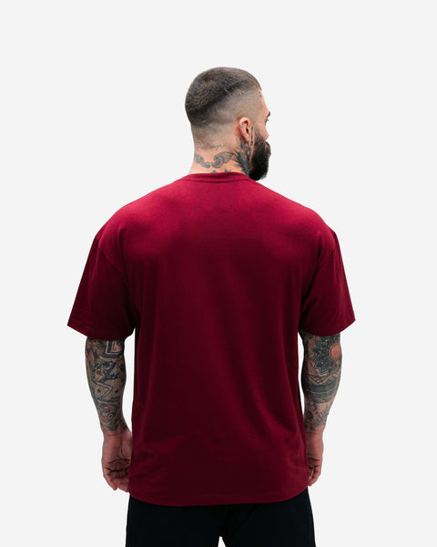 Camiseta Oversized Treino Bordo Mith Nation Icon