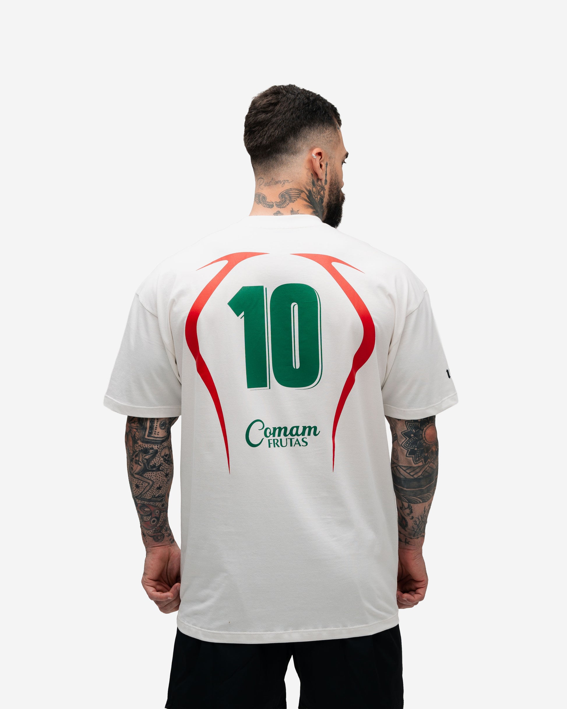 Camiseta Mith Comam Frutas BR Number 10 Off White