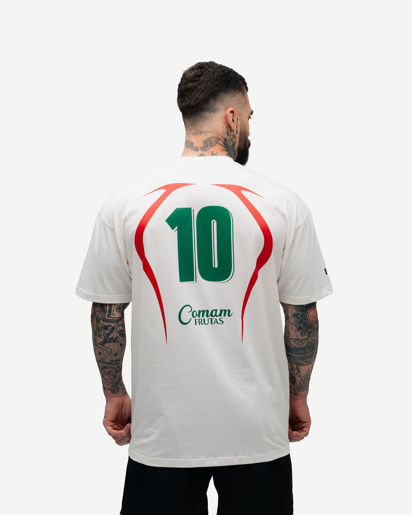 Camiseta Mith Comam Frutas BR Number 10 Off White