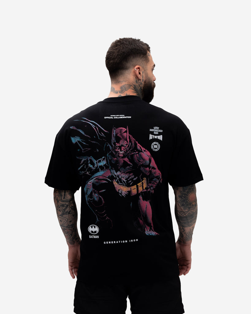 Camiseta<strong> Oversized Heavy</strong> Mith X Batman Iron Preto