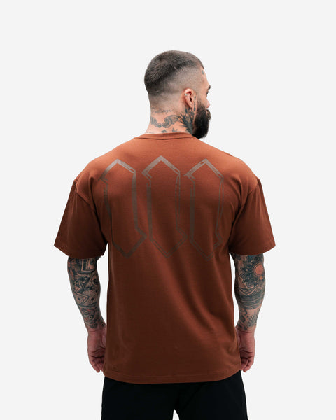 Camiseta Oversized Treino Marrom  Mith Nation Doodle