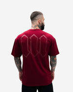 Camiseta Oversized Treino Bordô Mith Nation Doodle