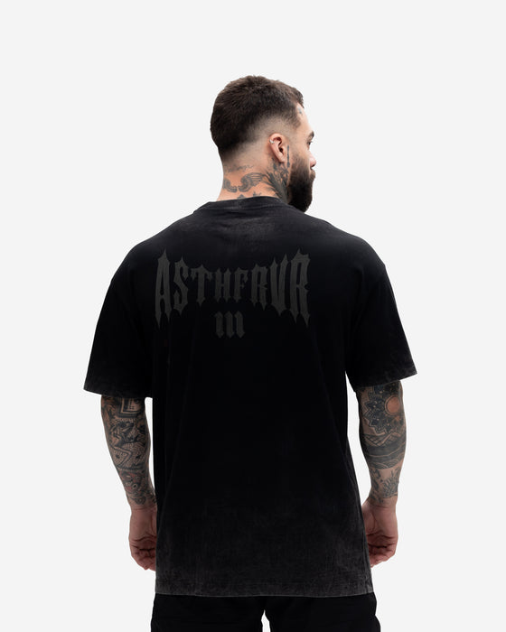 Camiseta Oversized Premium Estonada Mith Nation Asthfrvr Preto
