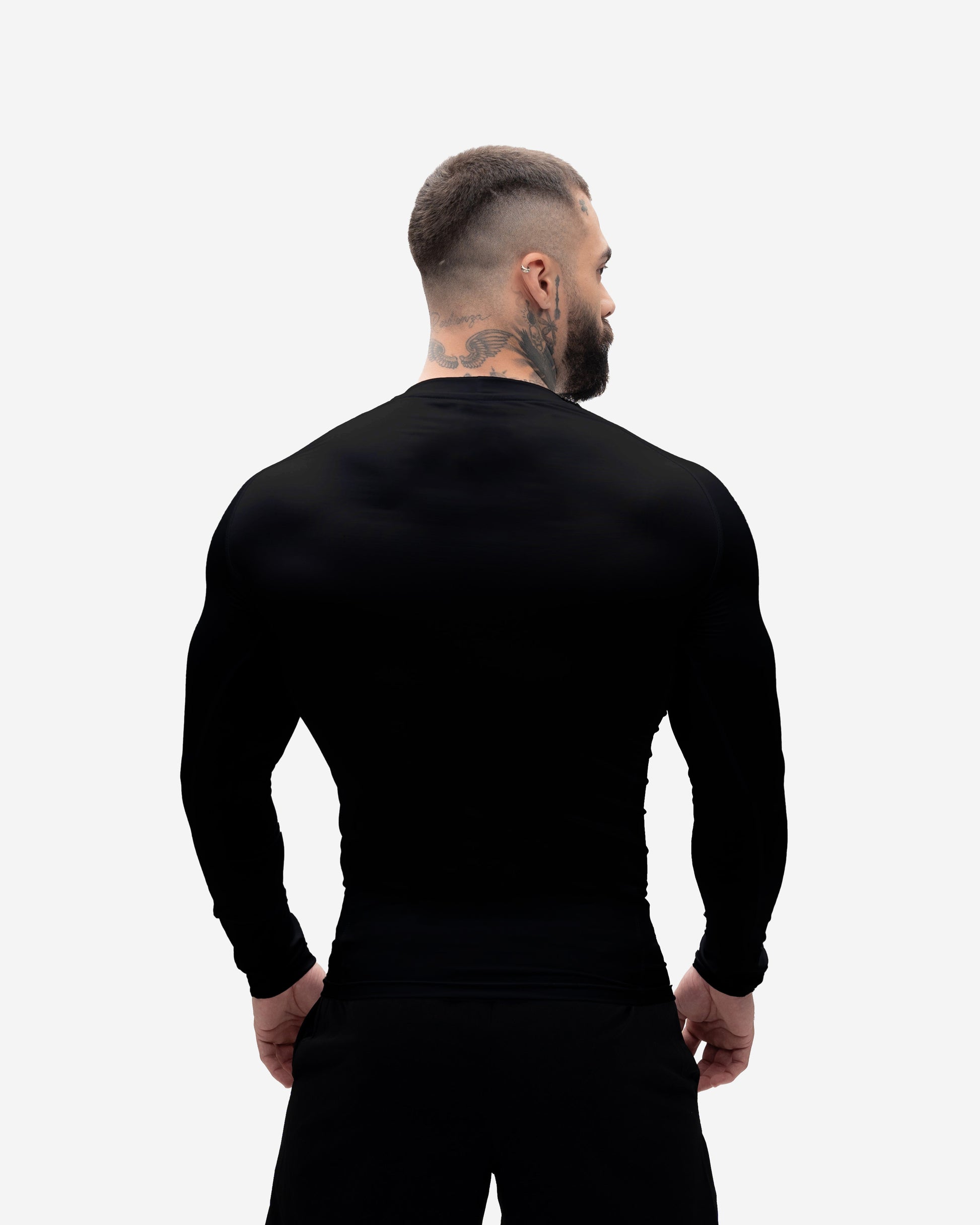 Camiseta Manga Longa Compressão Preta Mith Nation Icon