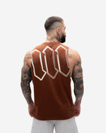 Regata Cut Off Treino Marrom Mith Nation Doodle Grid