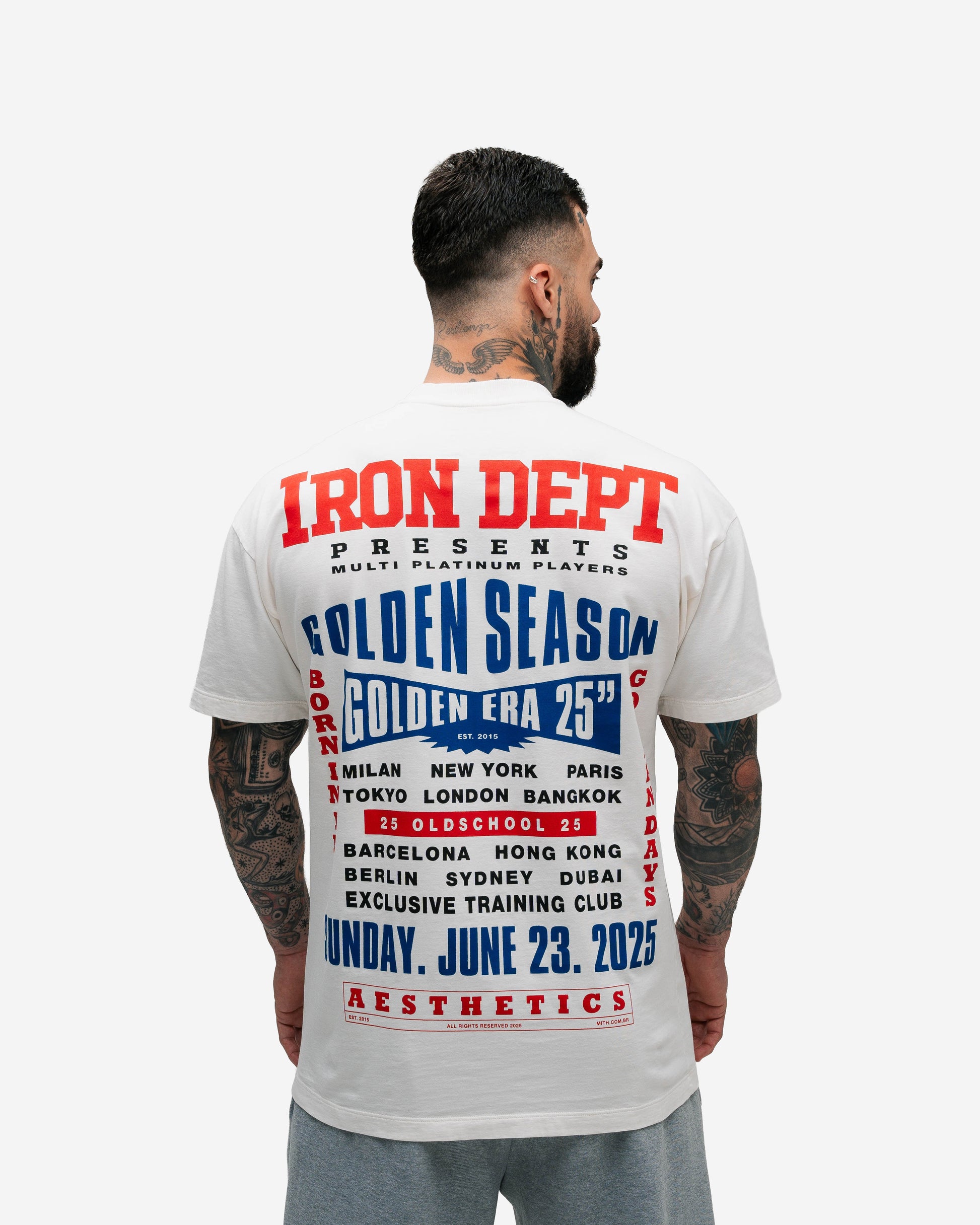 Camiseta Oversized Mith Golden Season Off White