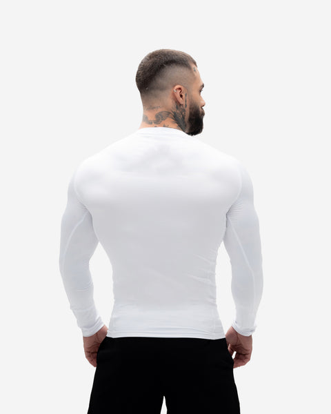 Camisa <strong>Manga Longa Compressão </strong> Branca Mith Nation Icon