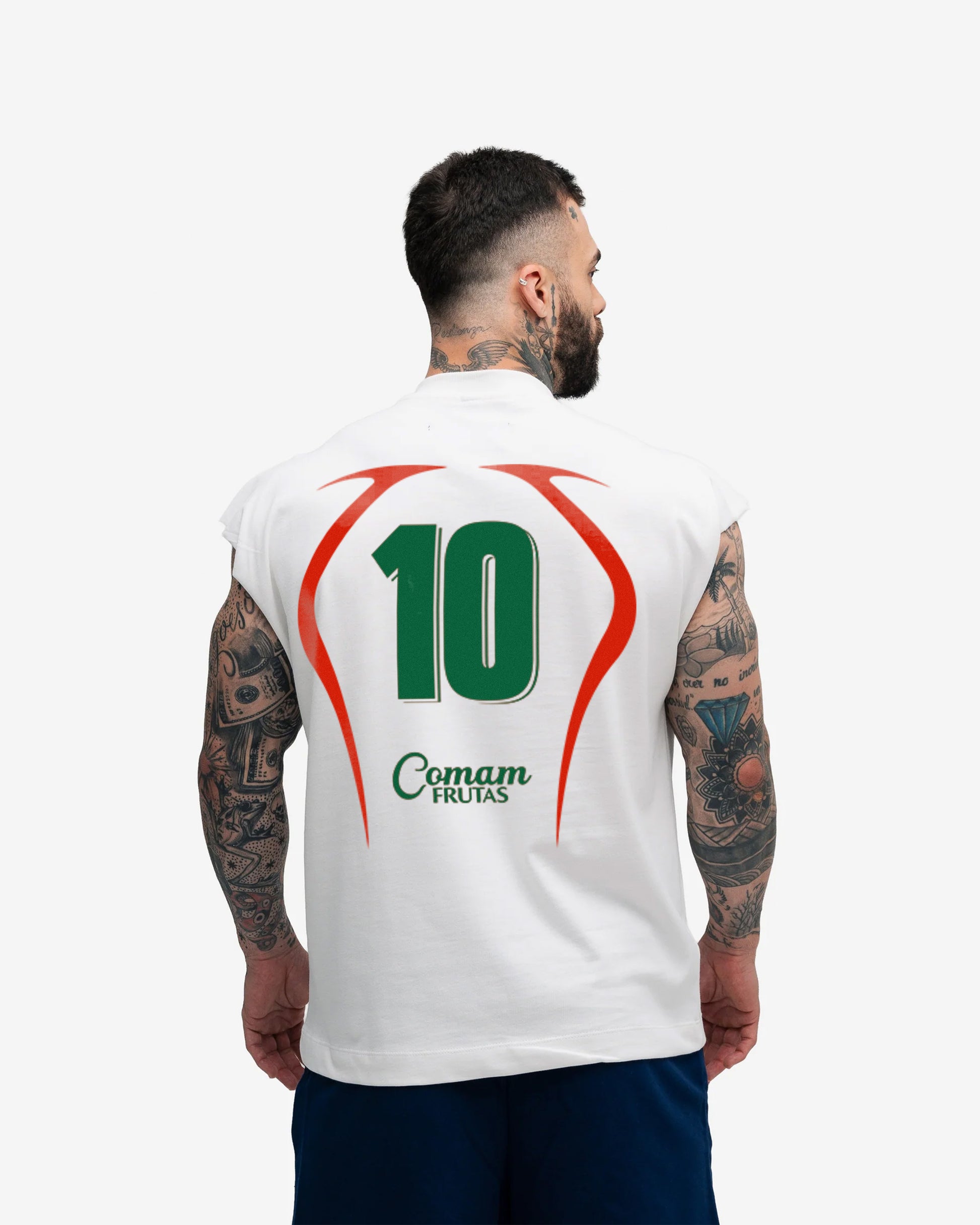 Regata Drop Shoulder Slevelles Mith Comam Frutas Guaraná Off White