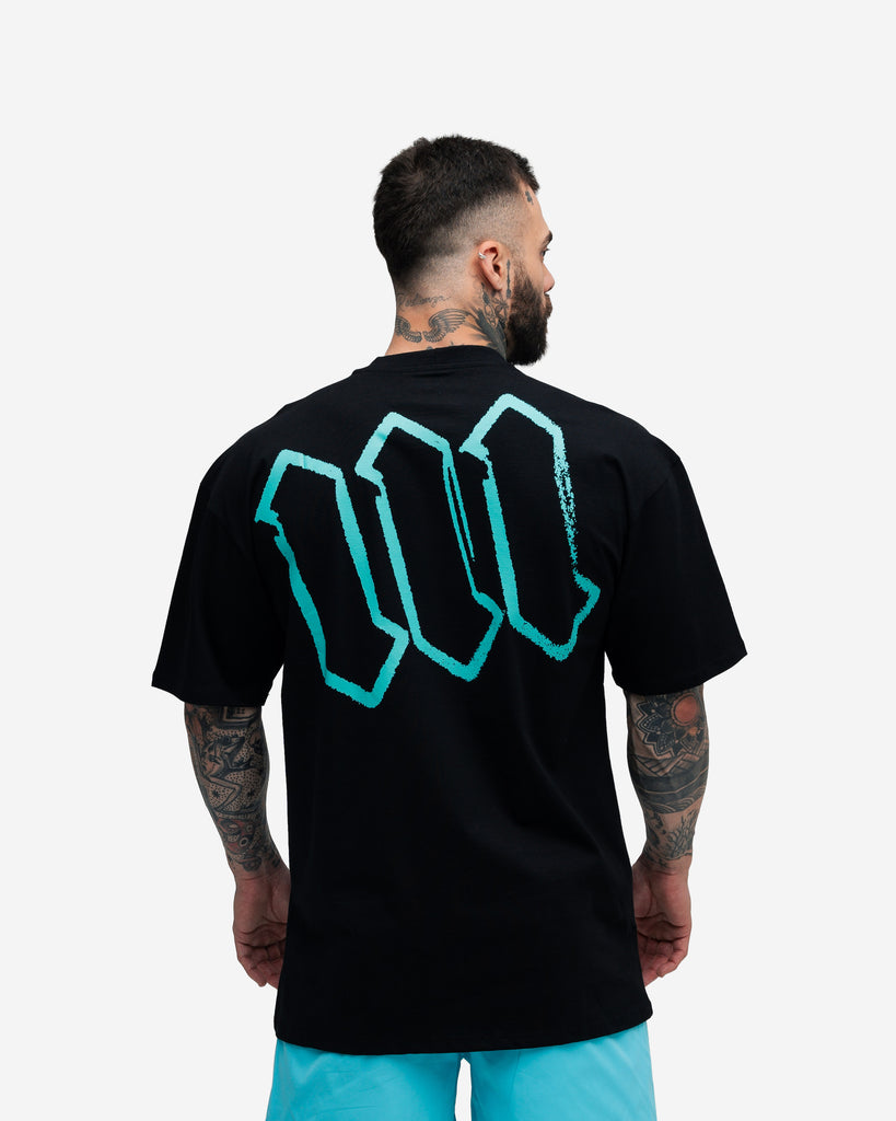 Camiseta Oversized Mith Nation Scribble Preto