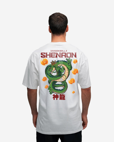 Camiseta Oversized Mith Dragon Ball Z Shenlong Off White