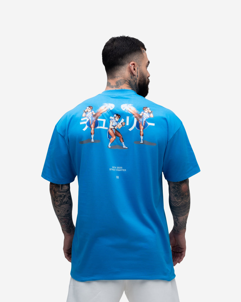 Camiseta Street Fighter Chun Li Azul
