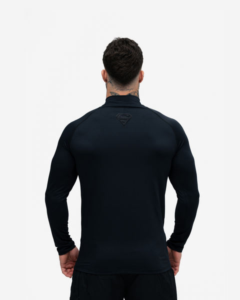 Camiseta Manga Longa Compressao Preta Mith x Superman