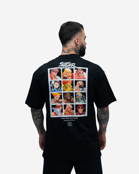 Camiseta Oversized Street Fighter Character Preto