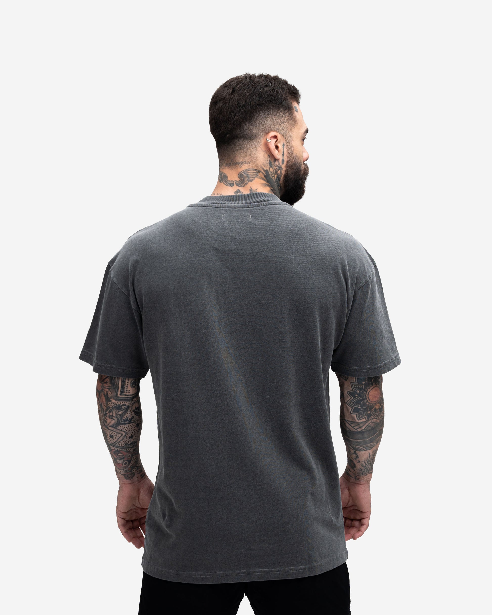 Camiseta Oversized Estonada Cinza Mith Under Dogs