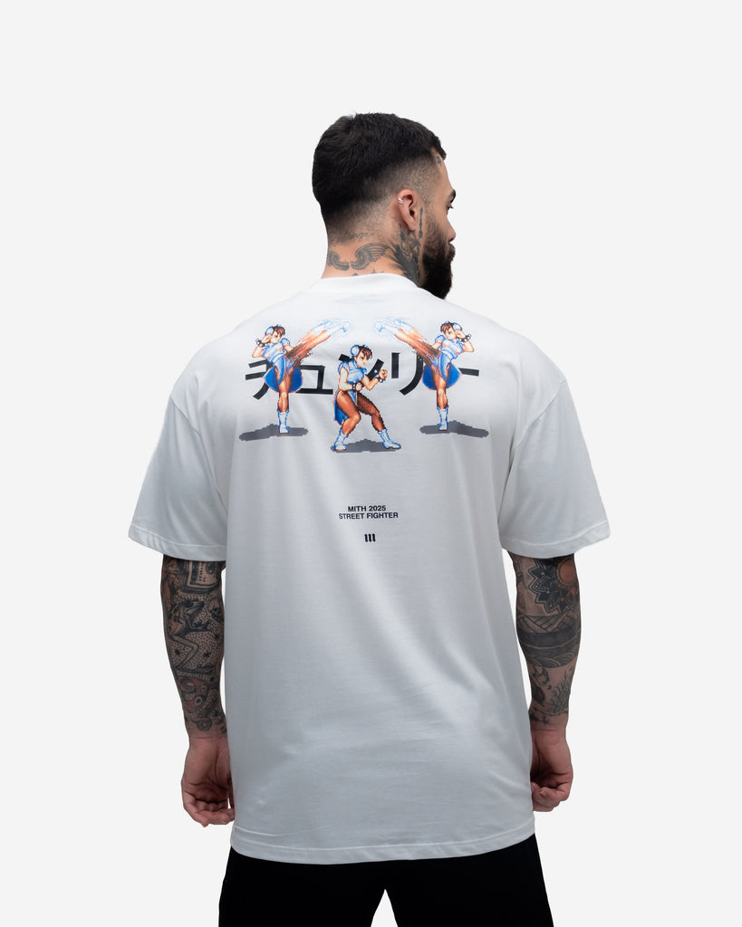 Camiseta Street Fighter Chun Li Off White