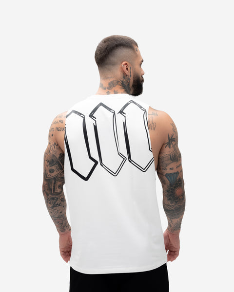 Regata Cut Off Treino Off White Mith Nation Doodle Grid