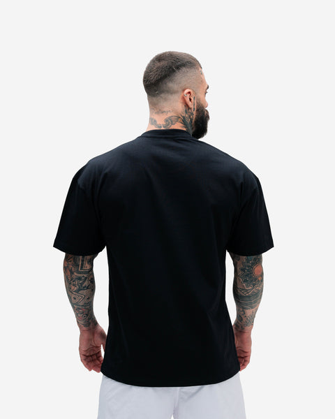 Camiseta Oversized Treino Preto Mith Nation Icon