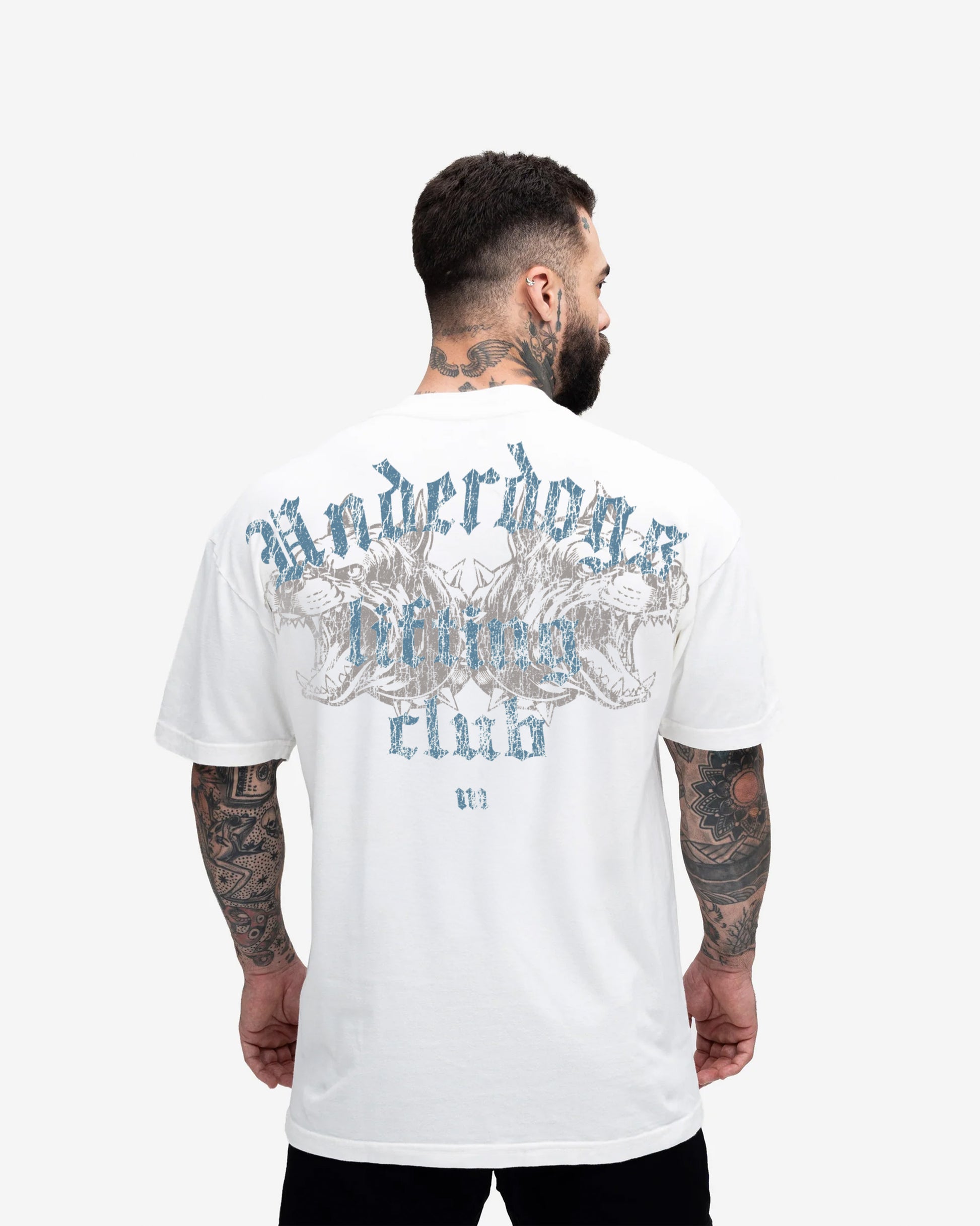 Camiseta Oversized Heavy Off White Mith Nation Lifting Club