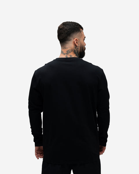 Camiseta Manga Longa Logo Preto