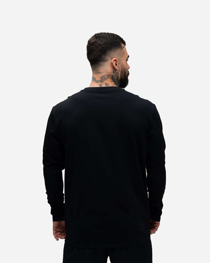 Camiseta Manga Longa Logo Preto