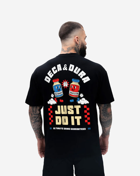 Camiseta Oversized Treino Preta Just Do It