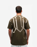 Camiseta Oversized Mith Nation Doodle Verde