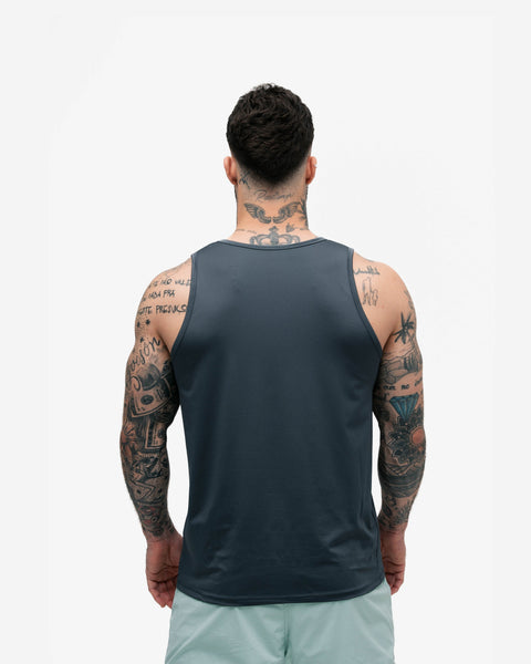 Regata Tank Top Dry Fit Logo Chumbo