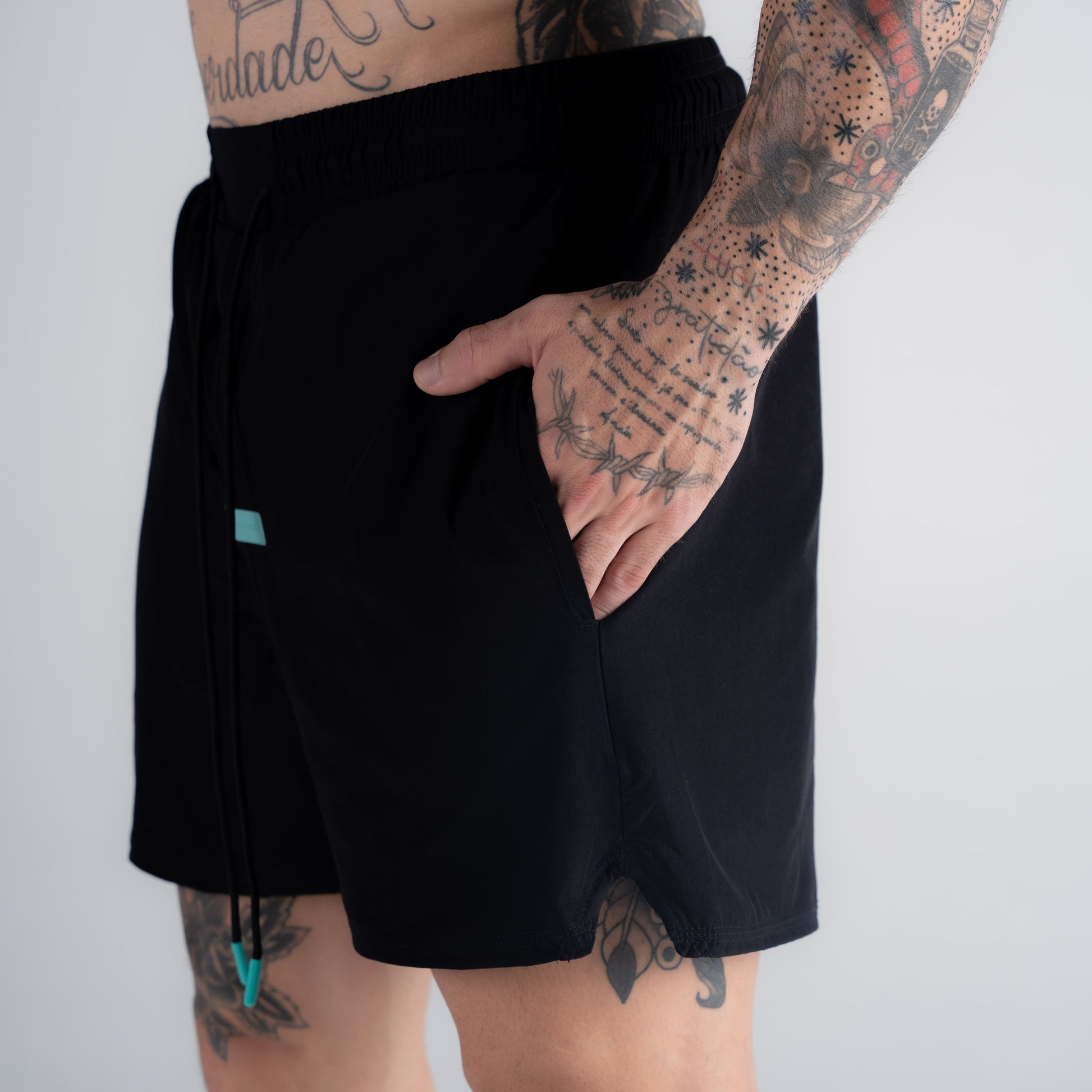 Shorts de Tactel Mith Aesthetics Preto