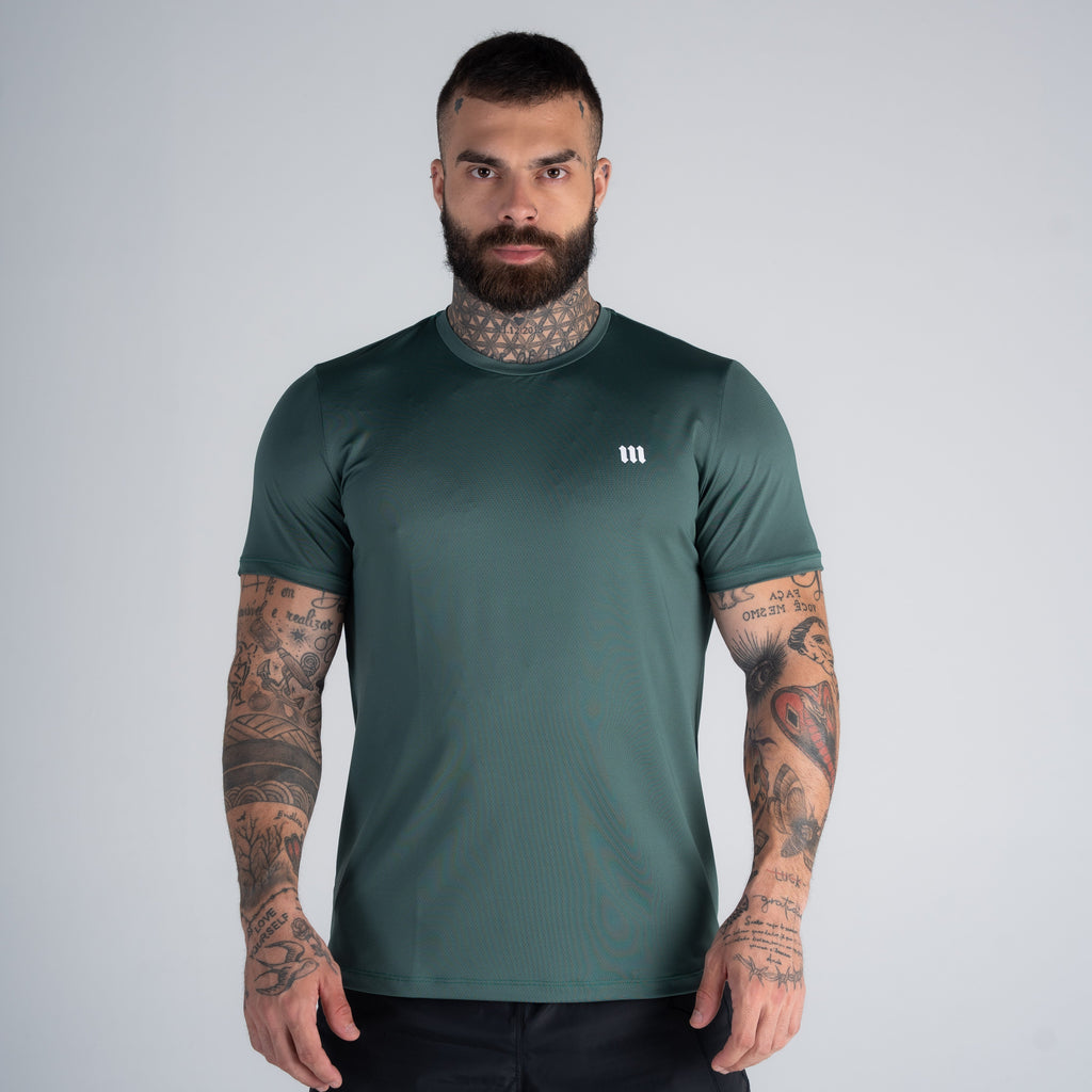 Camiseta Dry Fit Logo Verde
